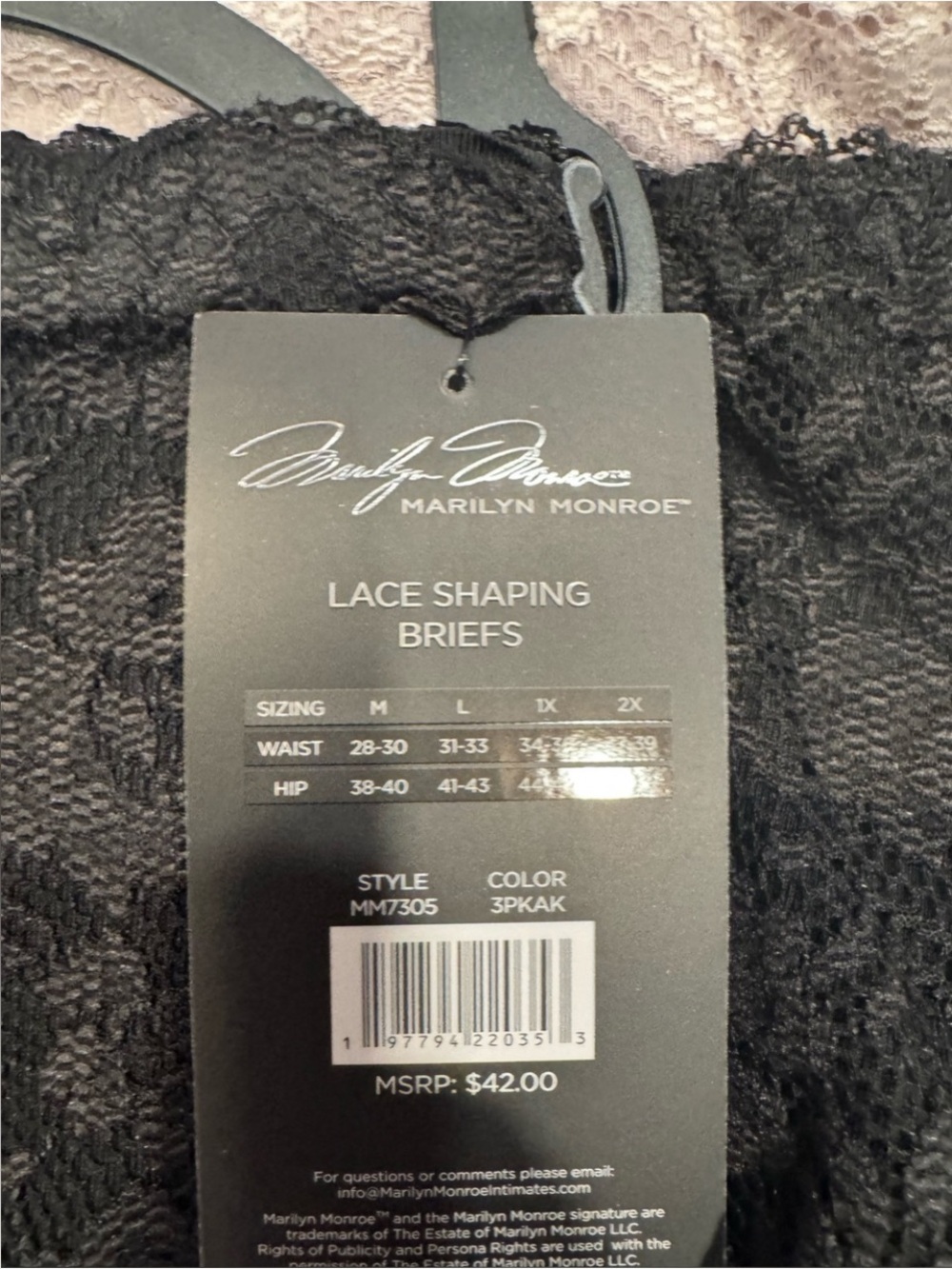 MARILYN MONROE 3 Pack Lace Shaping Briefs Panties Shapewear
Comfy NWT 1X - Picture 3 of 11